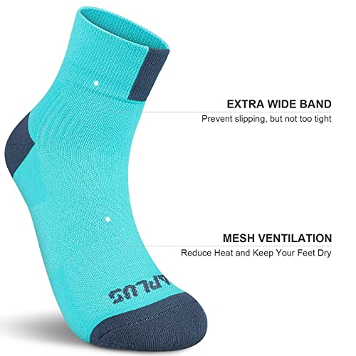 PAPLUS Ankle Compression Socks for Women 6 Pairs, Running Athletic Socks with Arch Support，Plantar Fasciitis Socks - Image 3