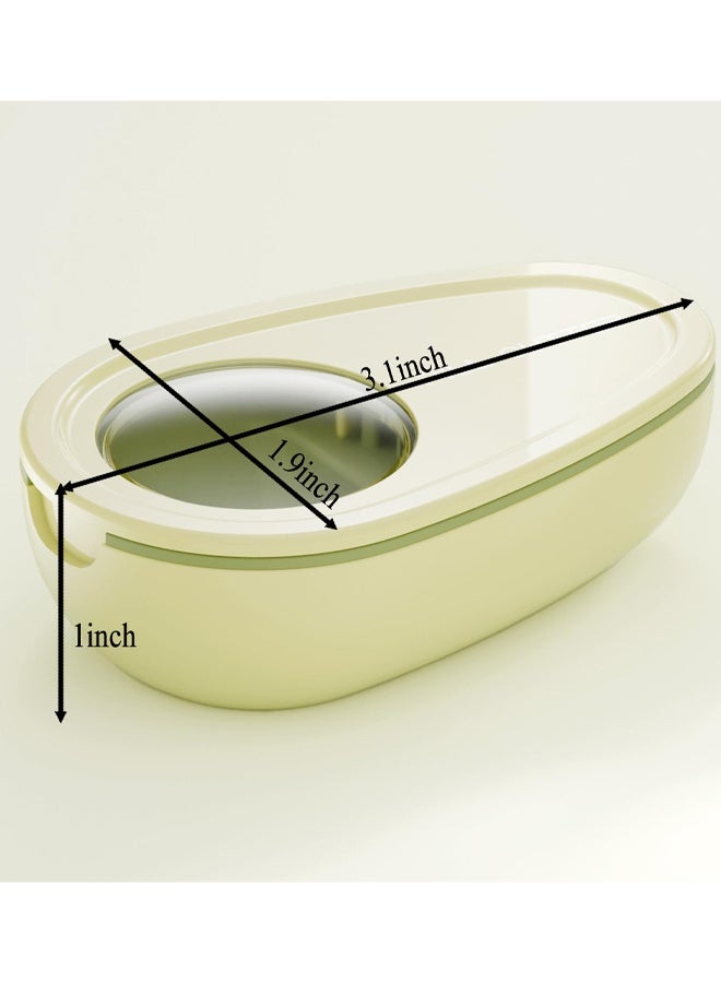 Avocado-Shaped Pill Cutter, Splitter For Small & Large Pills, 2-Compartment - Image 2