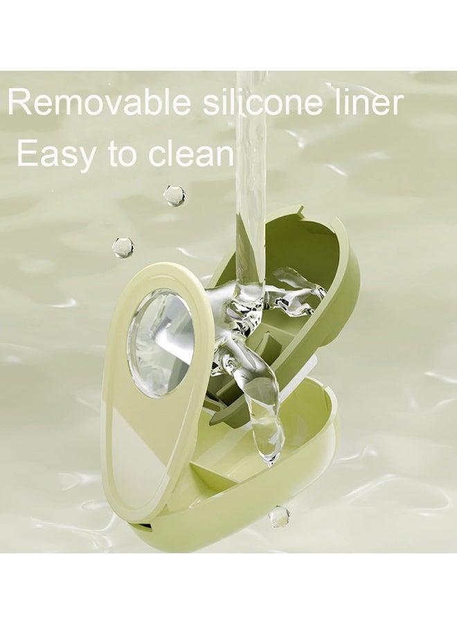 Avocado-Shaped Pill Cutter, Splitter For Small & Large Pills, 2-Compartment - Image 4