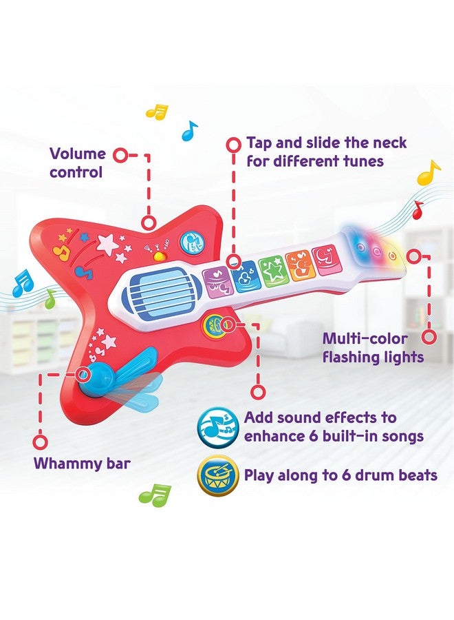 Hap-p-kid Magic Touch Guitar, Toddler Light Up Music Toy With Volume Control, Infant Touch Sensor Musical Instrument, 3 Modes Of Play, Kids Toy Gifts For 12 18 24 Month, 1 2 3 Year Old Boys Girls - Image 2