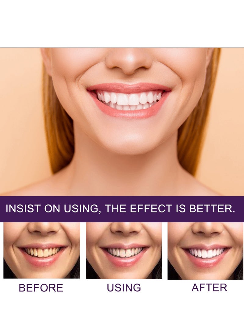 إيلهو مصحح أرجواني 50 مل، معجون أسنان لتبييض الأسنان، تنظيف الأسنان الصفراء، مصحح اللون وإزالة البقع بشكل فعال، العناية بصحة الفم - Image 3