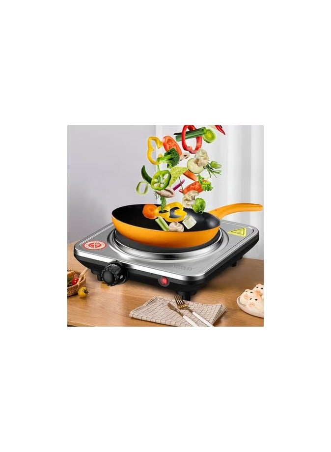 1000W Single Burner Stainless Steel Electric Cooker with Hot Plate 1 Year Warranty - Image 1