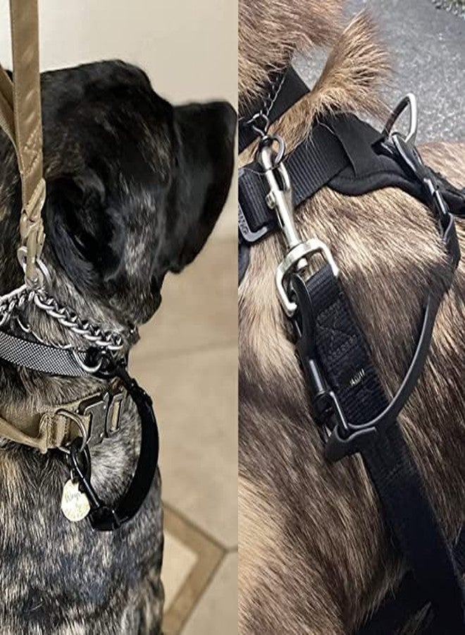 DEYACE Dog Collar Safety Clip, 2 Pack Waterproof Heavy Backup for Prong Collar, Dog Harness Collar Leash Connector (10-Inches, Black) - Image 5