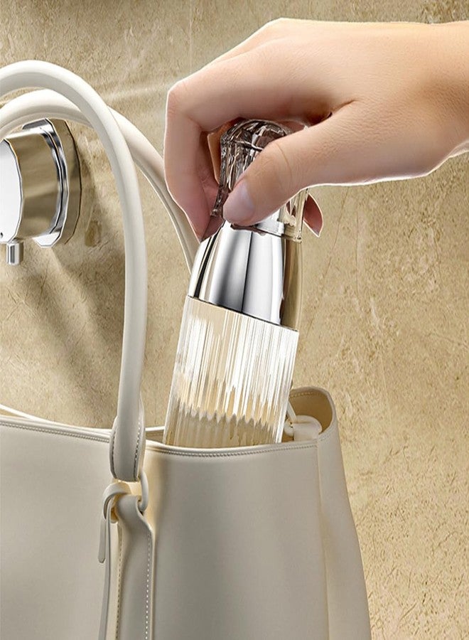 Elandy 2PCS 30ml/1oz Empty Clear Round Plastic Lotion Pump Bottles with Gold Pump Head Refillable Cosmetic Dispenser Travel Liquid Soap Container Vial Jar for Foundation Lotion Essential Oil - Image 5