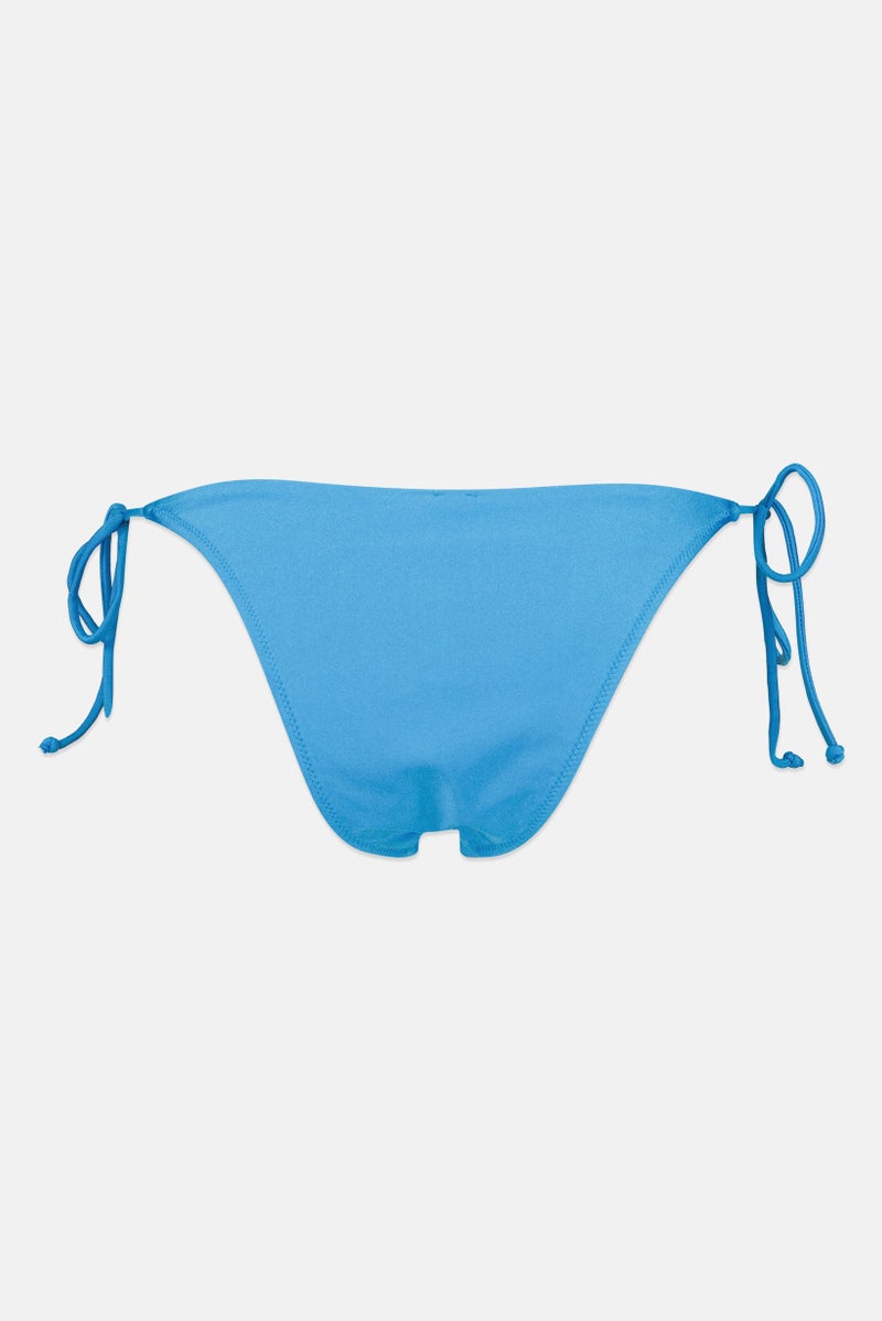 Bershka Women Solid Bikini Bottom, Blue - Image 3