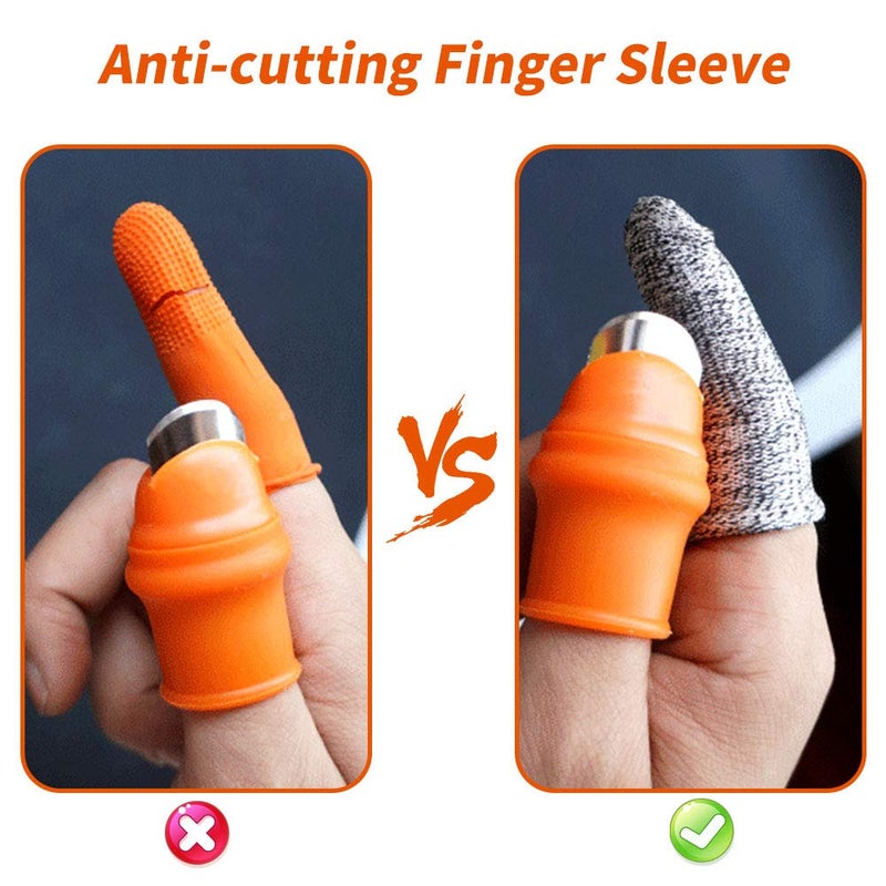 YBB 12 Pcs Gardening Silicone Thumb Knife Harvesting Tool, Separator Finger Plant Fruit Picking Knife Garden Tool (L) - Image 4