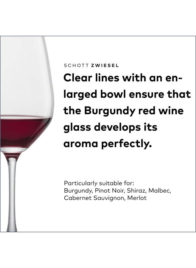 SCHOTT ZWIESEL Forté Burgundy Red Wine Glass (Set of 6), Timeless Burgundy Glasses for Red Wine, Dishwasher-Safe Tritan Crystal Glasses, Made in Germany (14 Ounce) - Image 3