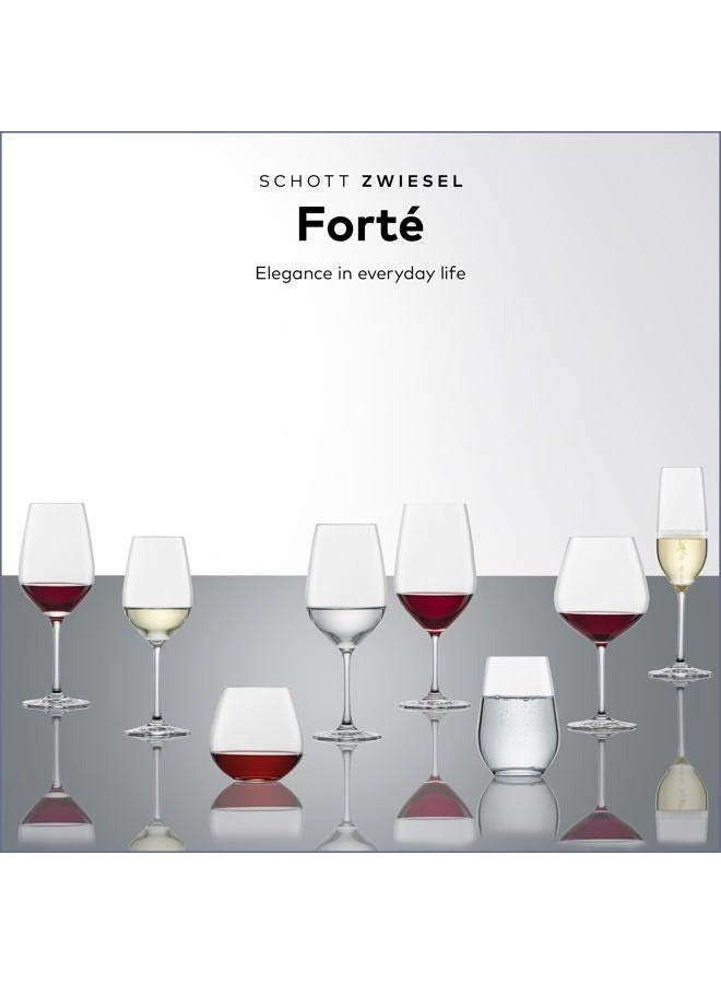 SCHOTT ZWIESEL Forté Burgundy Red Wine Glass (Set of 6), Timeless Burgundy Glasses for Red Wine, Dishwasher-Safe Tritan Crystal Glasses, Made in Germany (14 Ounce) - Image 4