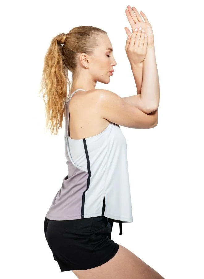 ZAECY Women's Loose-Fit Panelled Tank