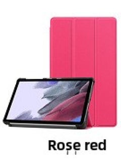 Generic Applicable To Samsung Tab A8 SM-X200 X205 Tablet Protective Case A7 Tri-fold S9FE/S6lite Casco-Color:Rose Red-Applicable Model:A7lite  - Image 1