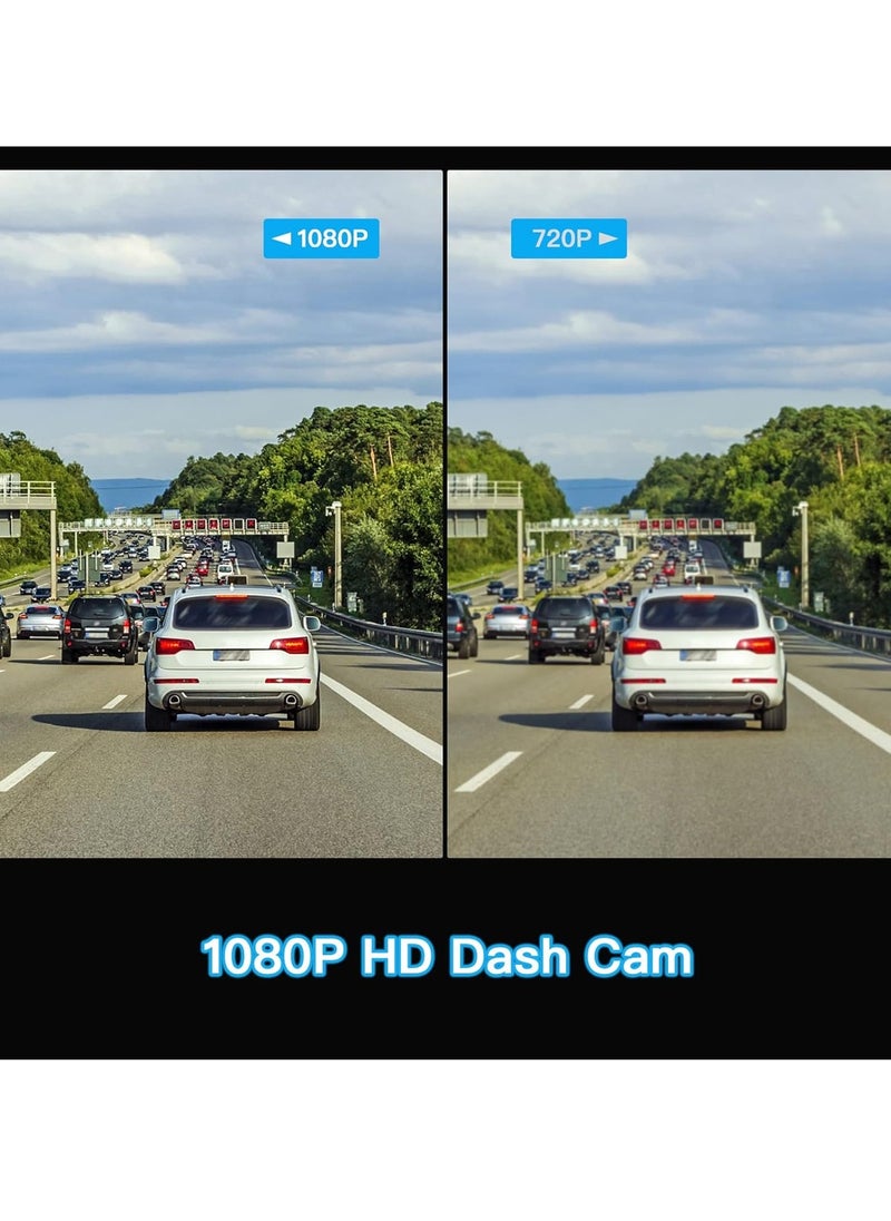 Agc - 1080P Full HD Car Dash Cam with 3" LCD, 170° Wide Angle, Emergency Lock, Parking Monitor, G-Sensor, Motion Detection, Loop Recording ET10378 - Image 1