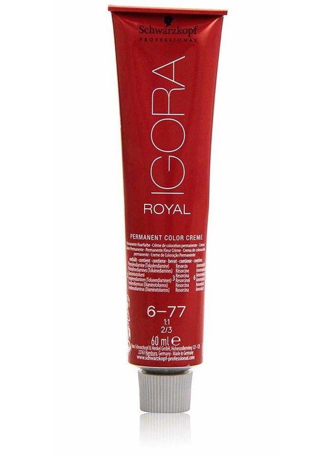 Schwarzkopf شوارزكوف إيغورا رويال، 6-77 أشقر داكن نحاسي إضافي، 60 مل - Image 5