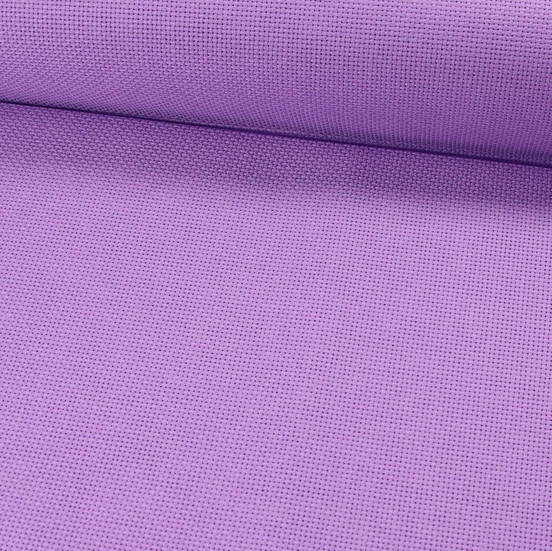 KCS 19" x 28"(48cmx72cm) 18CT Counted Cotton Aida Cloth Cross Stitch Fabric (Lavender) - Image 2