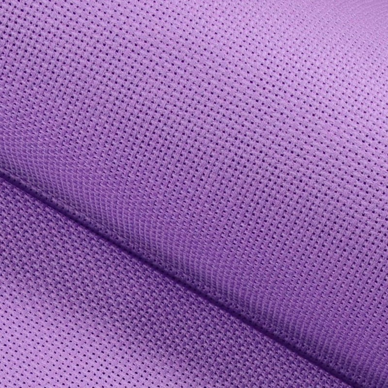 KCS 19" x 28"(48cmx72cm) 18CT Counted Cotton Aida Cloth Cross Stitch Fabric (Lavender) - Image 1