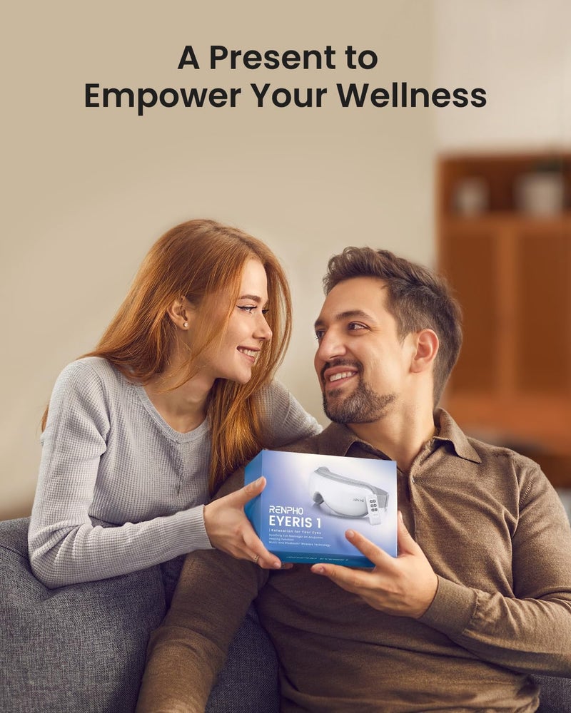 RENPHO Eye Massager with Remote Heat Compression Birthday Gifts for Women Men Her Him Eyeris 1 Sleep Mask Headache Massager Scalp for Strain Relief Migraine Relief Reduce Stye Eye - Image 2