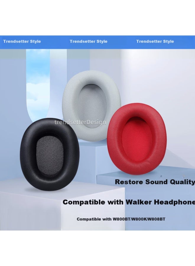 trendsetter أغطية سماعات الرأس Trendsetter لـ Edifier W800bt/w800k/plus/w800x، أغطية إسفنجية للعصابة، أغطية واقية من الجلد، أغطية للأذن - Image 2