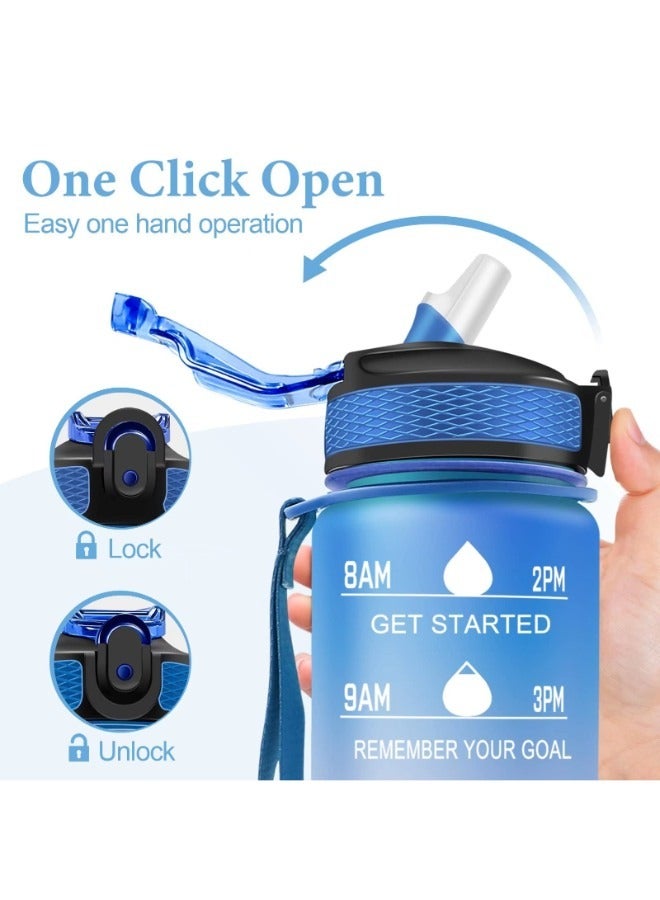 VIO Motivational Water Bottle With Time Marked Leak Proof Sturdy Daily Use For Fitness Gym School Office and Outdoor Sports - Image 4
