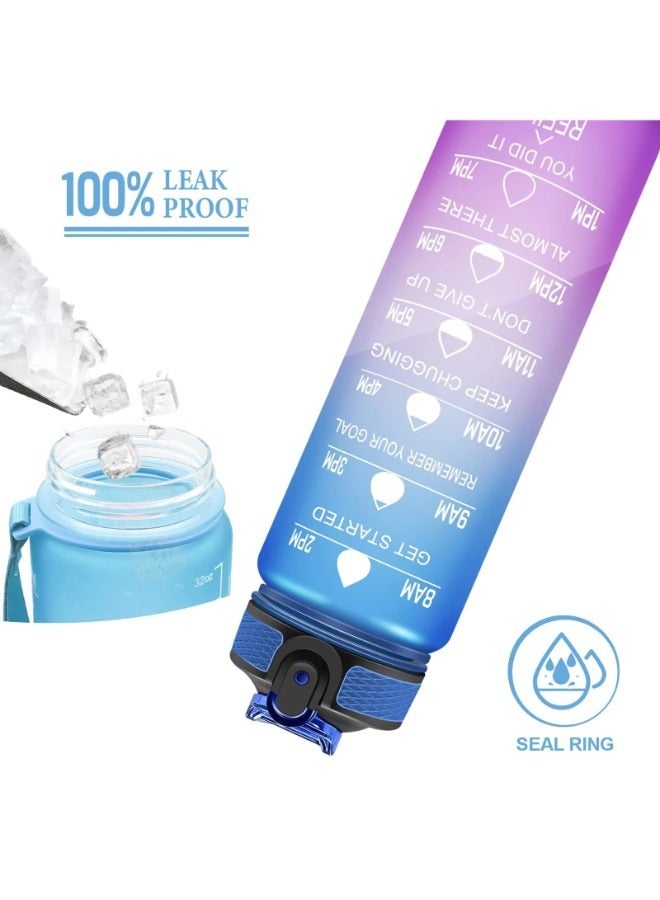 VIO Motivational Water Bottle With Time Marked Leak Proof Sturdy Daily Use For Fitness Gym School Office and Outdoor Sports - Image 5
