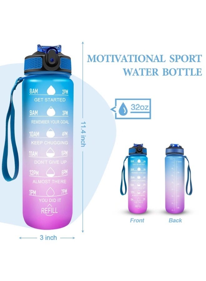 VIO Motivational Water Bottle With Time Marked Leak Proof Sturdy Daily Use For Fitness Gym School Office and Outdoor Sports - Image 2