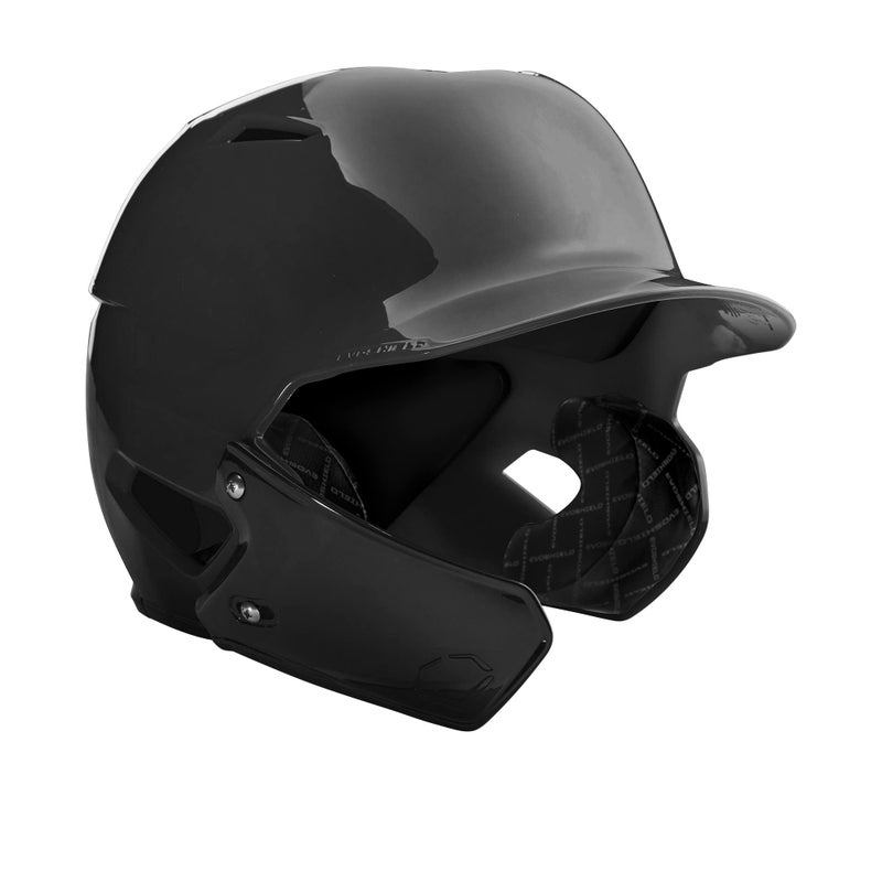 Evoshield Xvt High Gloss Batting Helmet Face Shield - Black  Right Handed Hitter - Image 2