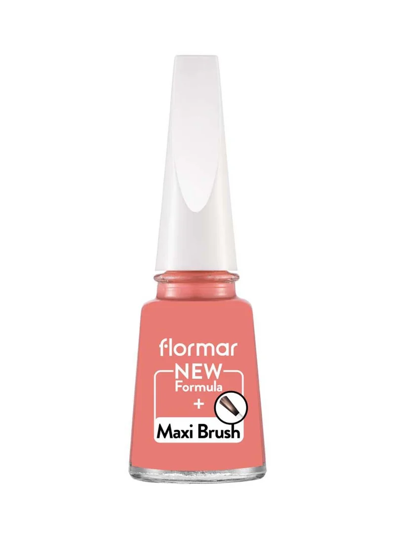 فلورمار Flormar Classic Nail Enamel with new improved formula & thicker brush - 011 Tender Salmon