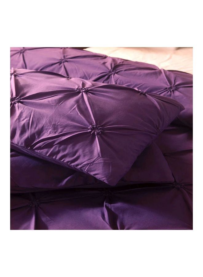 NIBEMINENT 2-Piece Bed Cover And Pillowcase Bedding Set Polyester Purple - Image 3