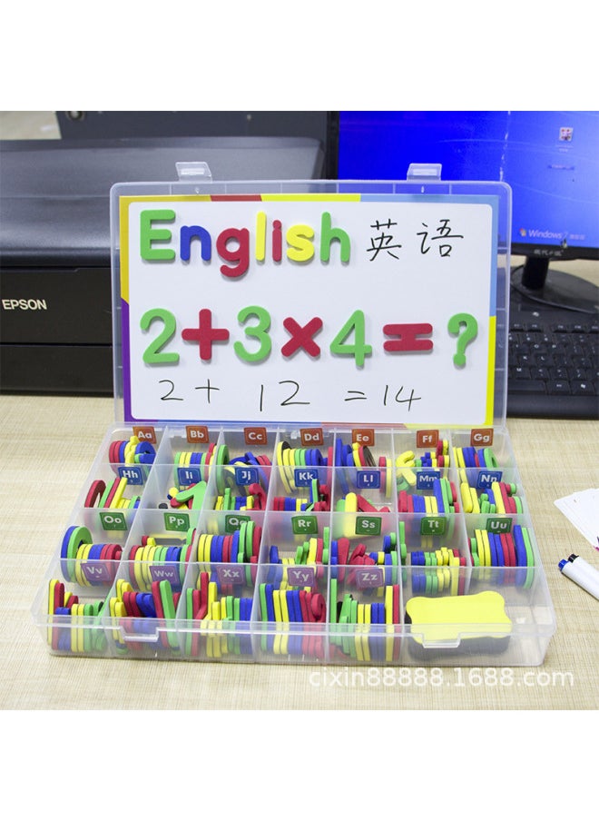 Generic - Magnetic English Letters Magnetic Stickers Children's English Natural Spelling Magnet Toys Special For Early-Color:Color Mixing 1 Set Of Uppercase And 3 Sets Of Lowercase (increase The Base Plate To Send Cards) - Image 1