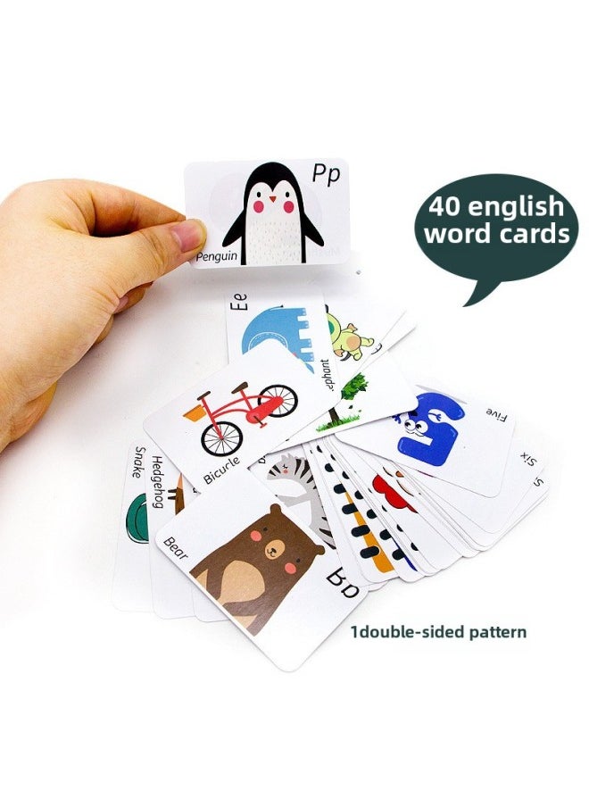 Generic - Magnetic English Letters Magnetic Stickers Children's English Natural Spelling Magnet Toys Special For Early-Color:Color Mixing 1 Set Of Uppercase And 3 Sets Of Lowercase (increase The Base Plate To Send Cards) - Image 1
