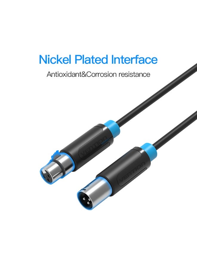 VENTION XLR Audio Extension Cable  Black Model - Image 5