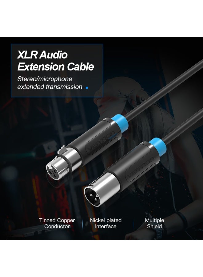 VENTION XLR Audio Extension Cable  Black Model - Image 2
