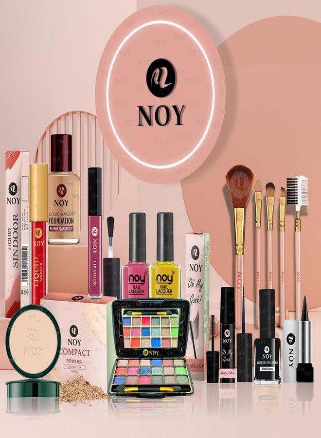 NOY Haute Couture Chic Runway Inspired Makeup Kit Combo High Fashion Styles Long Lasting (Upto 12 Hours) & 100% Lightweight NO#202 (Pack of-15)