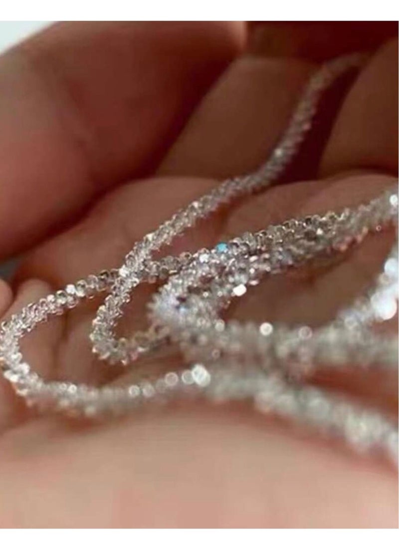 Blueline - Elegant Silver Plated Sparkling Necklace For Women - Image 1