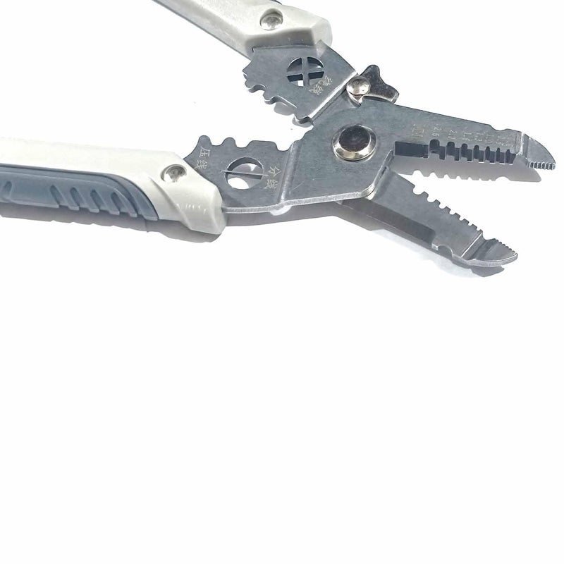UPTODATETOOLS UPTODATETOOLS 6 in 1 Multifunction Wire Pliers Tool for Electric Cable Stripping Cutting Cable Stripper and Crimping Special Wire Stripper for Electrician  - Image 5