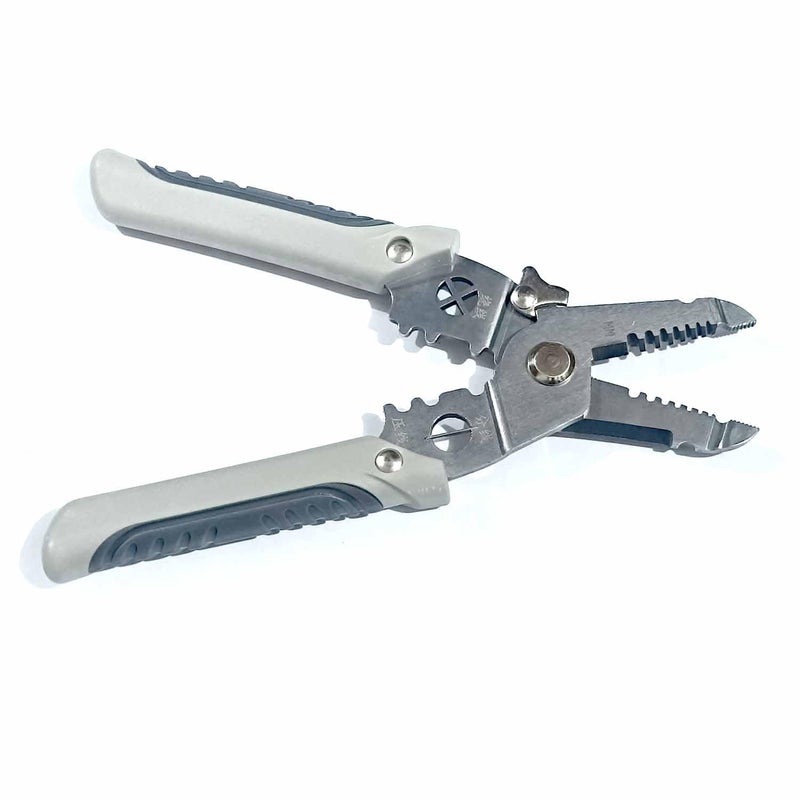 UPTODATETOOLS UPTODATETOOLS 6 in 1 Multifunction Wire Pliers Tool for Electric Cable Stripping Cutting Cable Stripper and Crimping Special Wire Stripper for Electrician  - Image 2