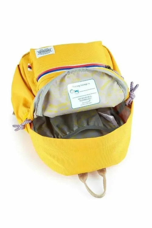 AMERICAN TOURISTER  Little Carter Backpack , Polyester, Mustard Yellow|Antimicrobial Lining|Perfect for Kids|Lightweight|Adjustable Padded Strap - 1 Year Global Warranty  | Best Price UAE
