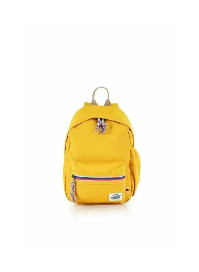 AMERICAN TOURISTER  Little Carter Backpack , Polyester, Mustard Yellow|Antimicrobial Lining|Perfect for Kids|Lightweight|Adjustable Padded Strap - 1 Year Global Warranty  | Best Price UAE