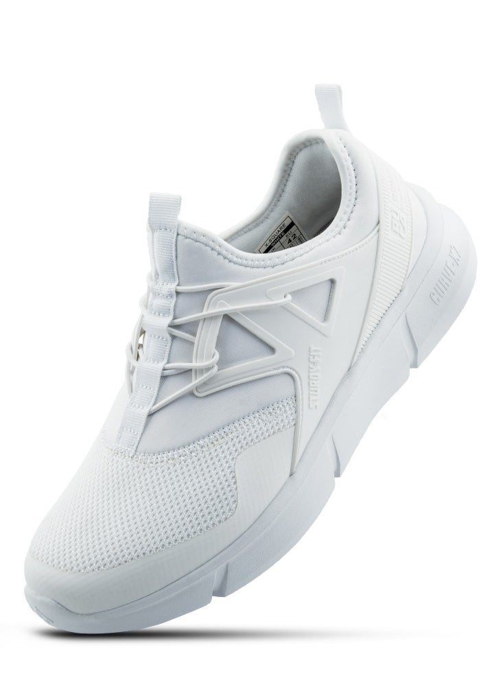 بوكا PUCA Sneakers for Men | Light Weight Casual Men's Shoes with Mesh Outer | X-Square White  - Image 1
