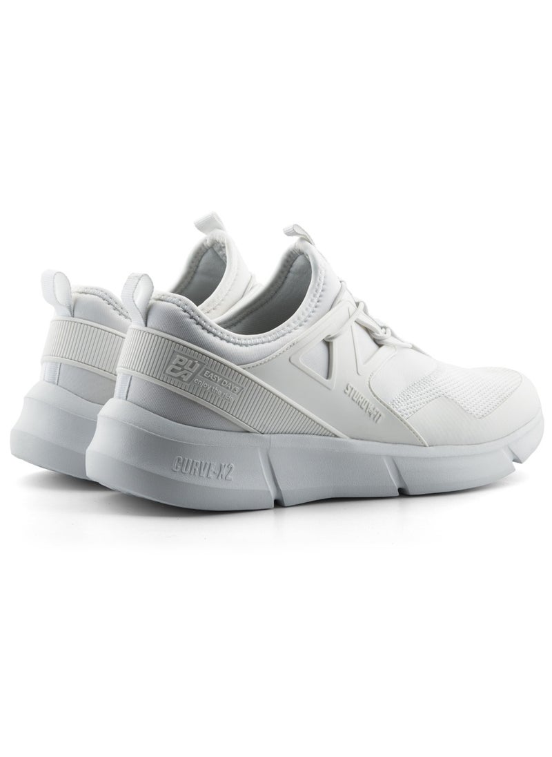 بوكا PUCA Sneakers for Men | Light Weight Casual Men's Shoes with Mesh Outer | X-Square White  - Image 3