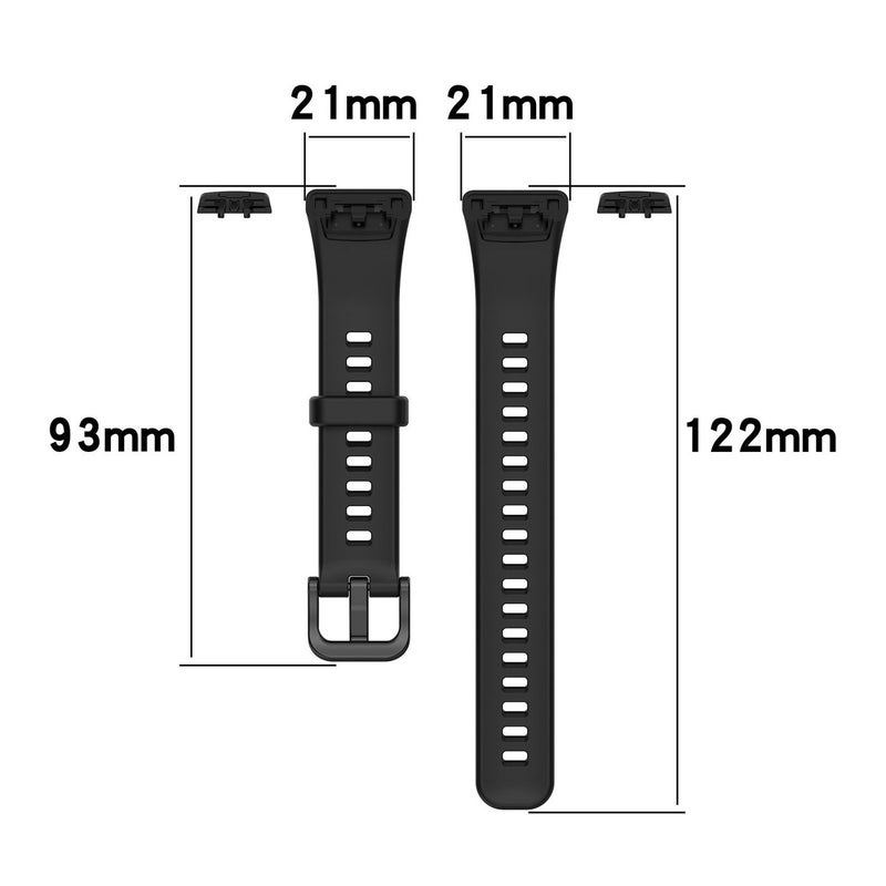 For Huawei Bracelet 6, Honor Glory Bracelet 6 Universal Solid Color Sports Strap Tpu Material With Buckle - Image 3