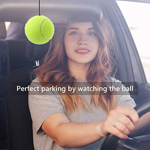 Skylety 4 Sets Garage Parking Aid Ball Parking Guide System Sensor Assistant Kit, Include 4 Retracting Ball with Rope, 4 Adjustable Clips and 4 Screw Hooks, Garage Car Stop Indicator for Vehicles - Image 3