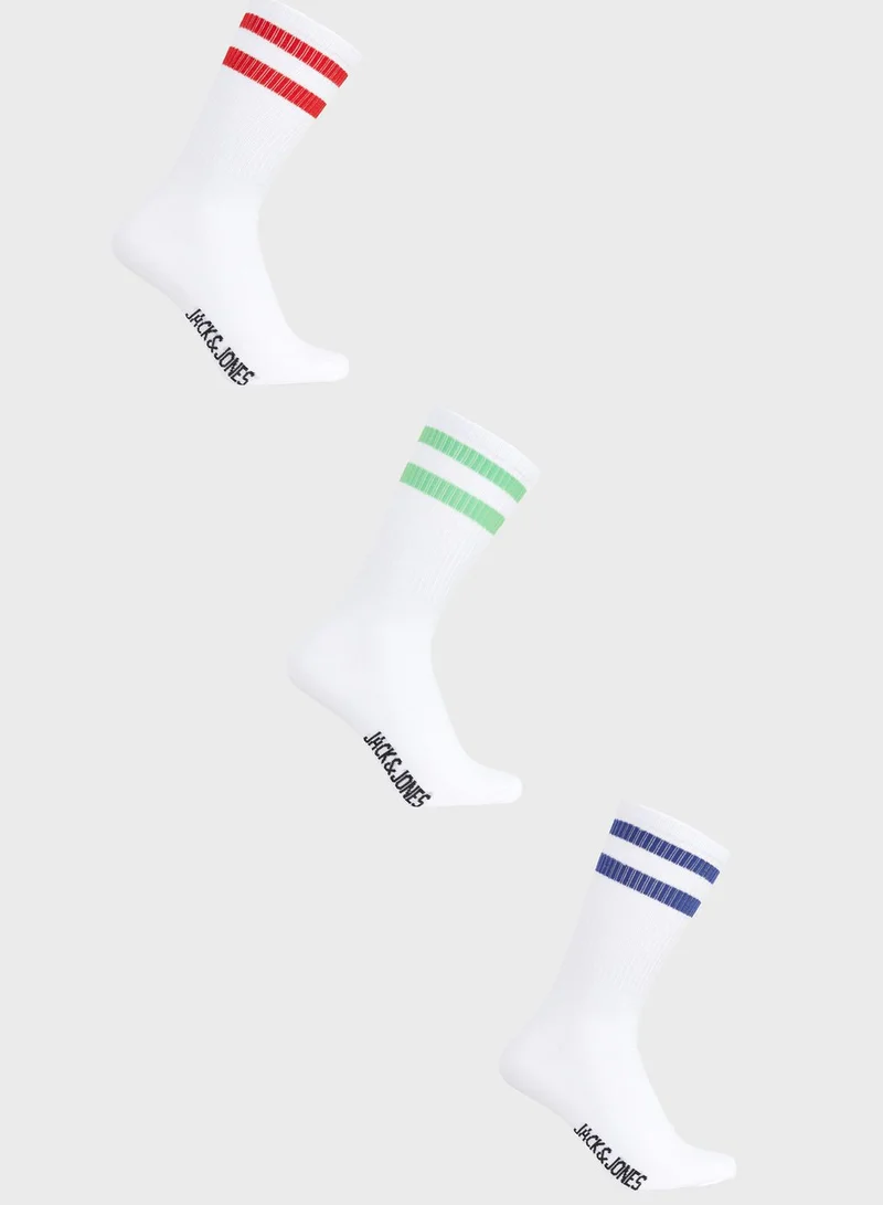 JACK & JONES 3 Pack Tennis Socks