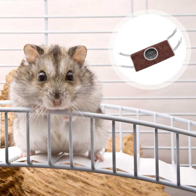 Winter Hanging Pet Bed Warm Hanging Hammock Sleeping Pouch Soft Squirrel Hamster Nest for Small Animals Indoor Use - Image 4