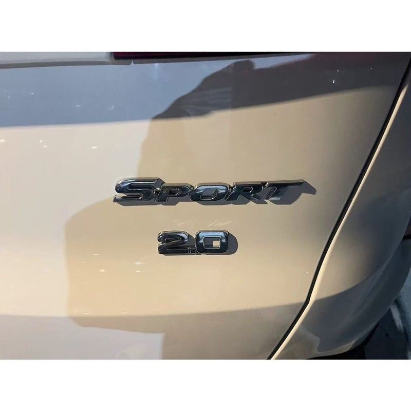 3D Chrome Black Sport Emblem Badge Reflective Metallic Car Door Decal for Vehicle Styling - Image 3
