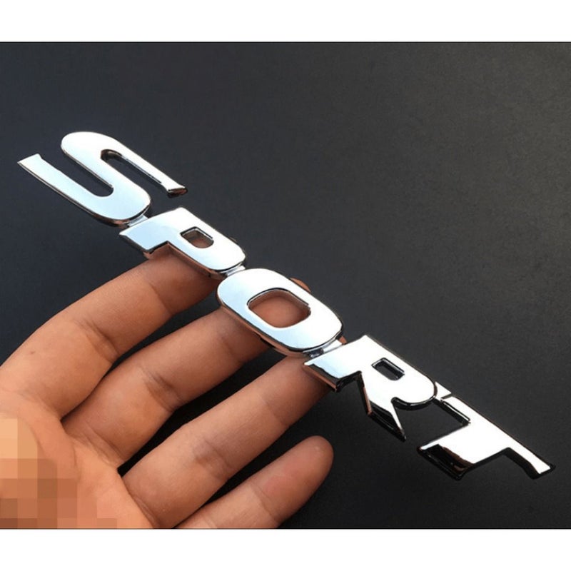 3D Chrome Black Sport Emblem Badge Reflective Metallic Car Door Decal for Vehicle Styling - Image 5