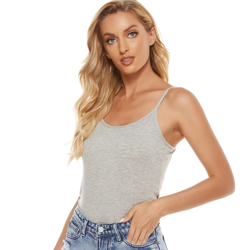BQTQ 5 Pcs Womens Camisole Tank Tops Undershirt Spaghetti Strap Camisoles Pack, M - Image 2
