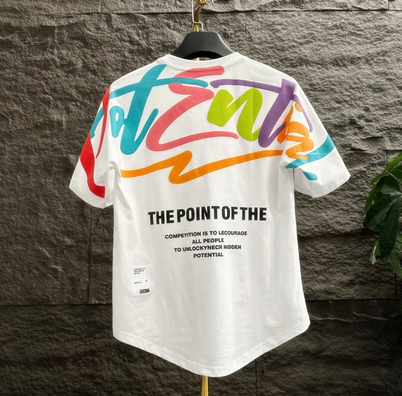 2026 New Summer Men's Casual Versatile Personalized Printed Short-Sleeved T-Shirt Korean Style Round Neck Cotton Half-Sleeve - Image 1
