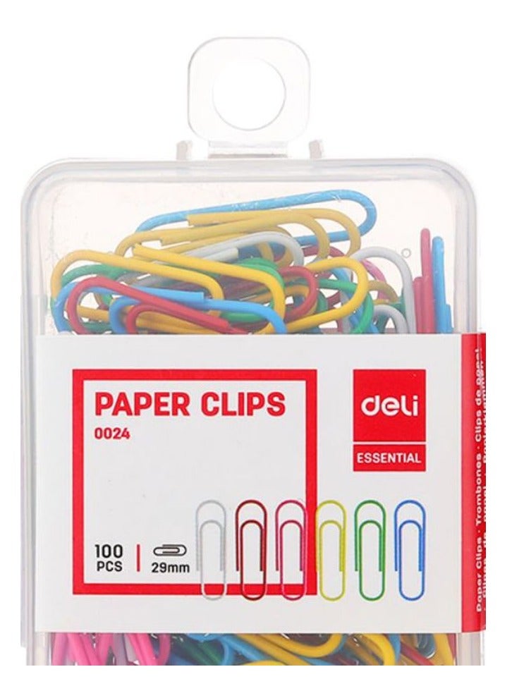 ديلي مجموعة مشابك ورق متعددة الألوان، مكونة من 100 قطعة - Image 2