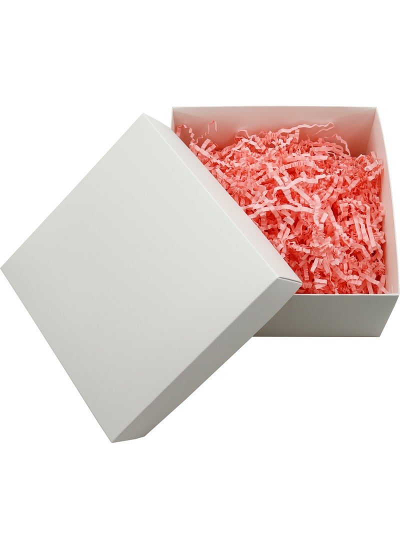 Repro Design 20 x 20 cm White Pink Clipped Empty Gift Box 1 Piece  - Image 1