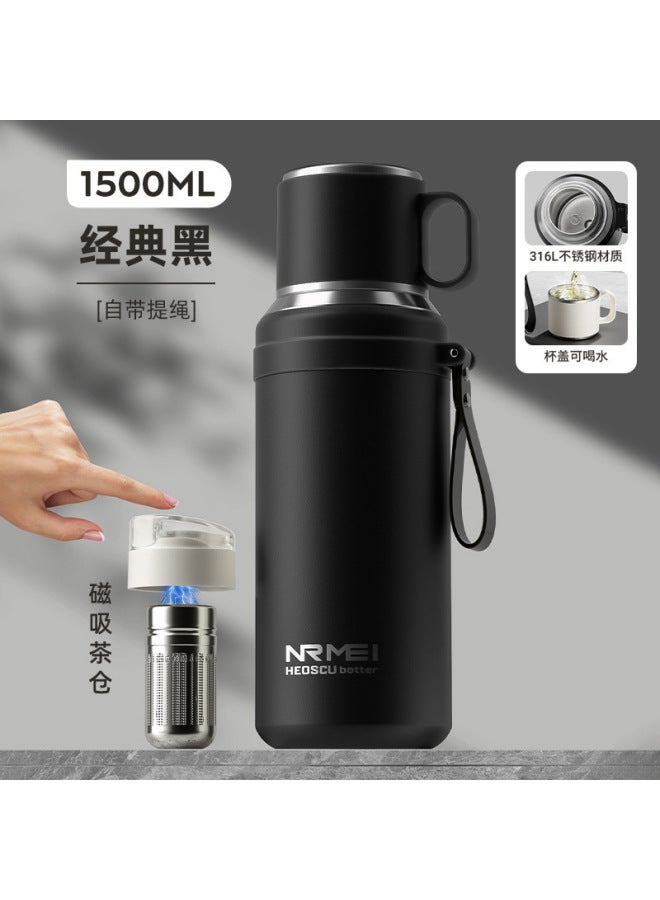 316 Stainless Steel Thermos Cup For Men, Large Capacity,  New Model, Winter Brewing Tea Cup