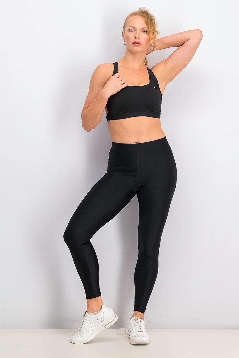 PUMA Women Lightly Padded Training Sports Bra, Black  - Image 4
